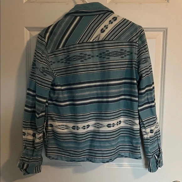 RARE Faherty Blue Striped Jacket - Picture 7 of 11